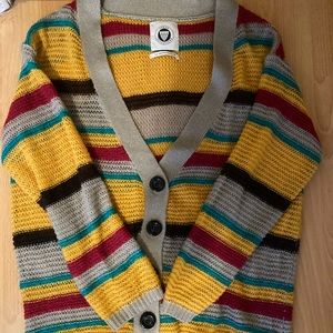 Urban Outfitters Colorful Striped Cardigan
